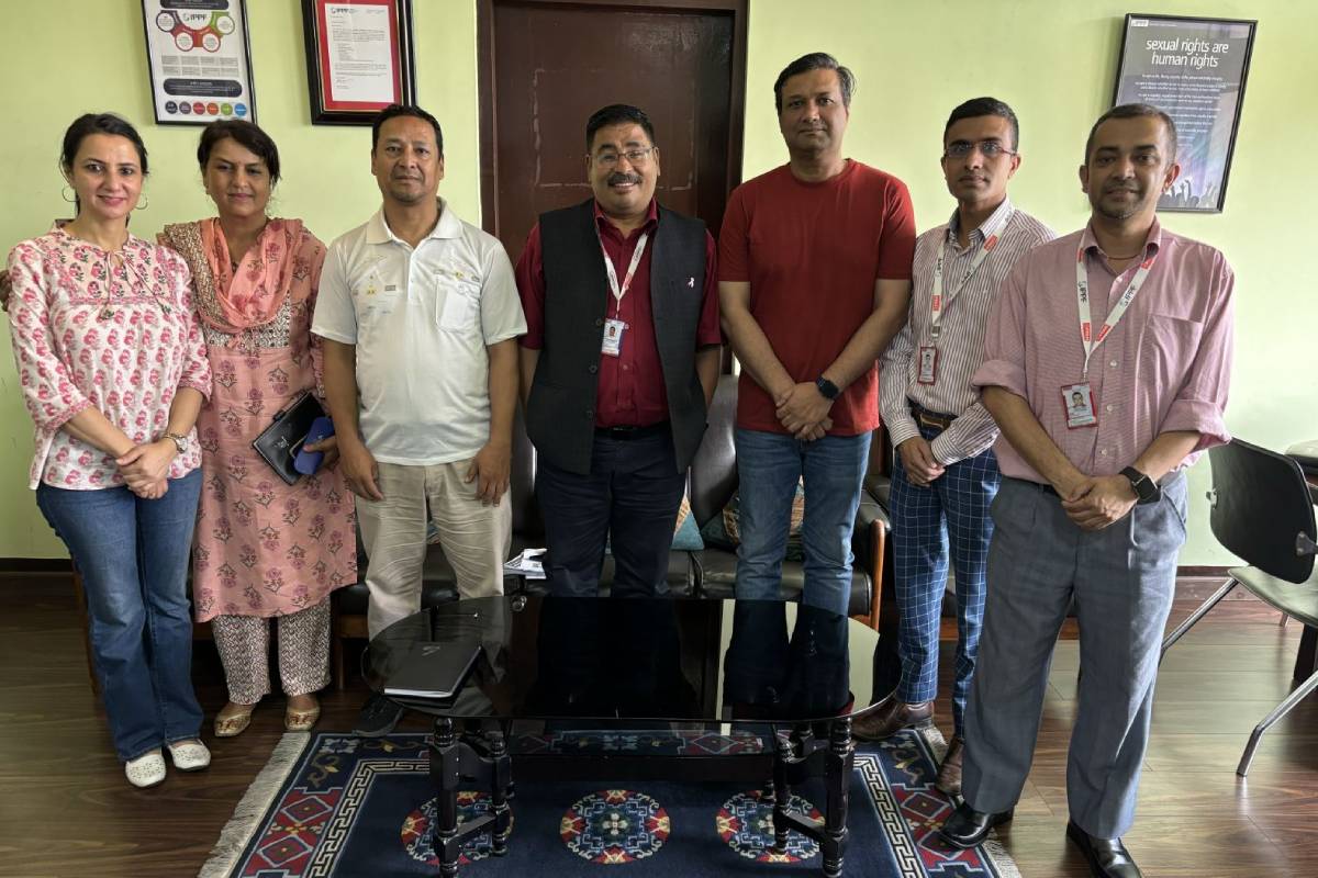 Consultation meeting with Country Director of Plan International, Ram Kishan, at FPAN Central Office, Pulchowk.